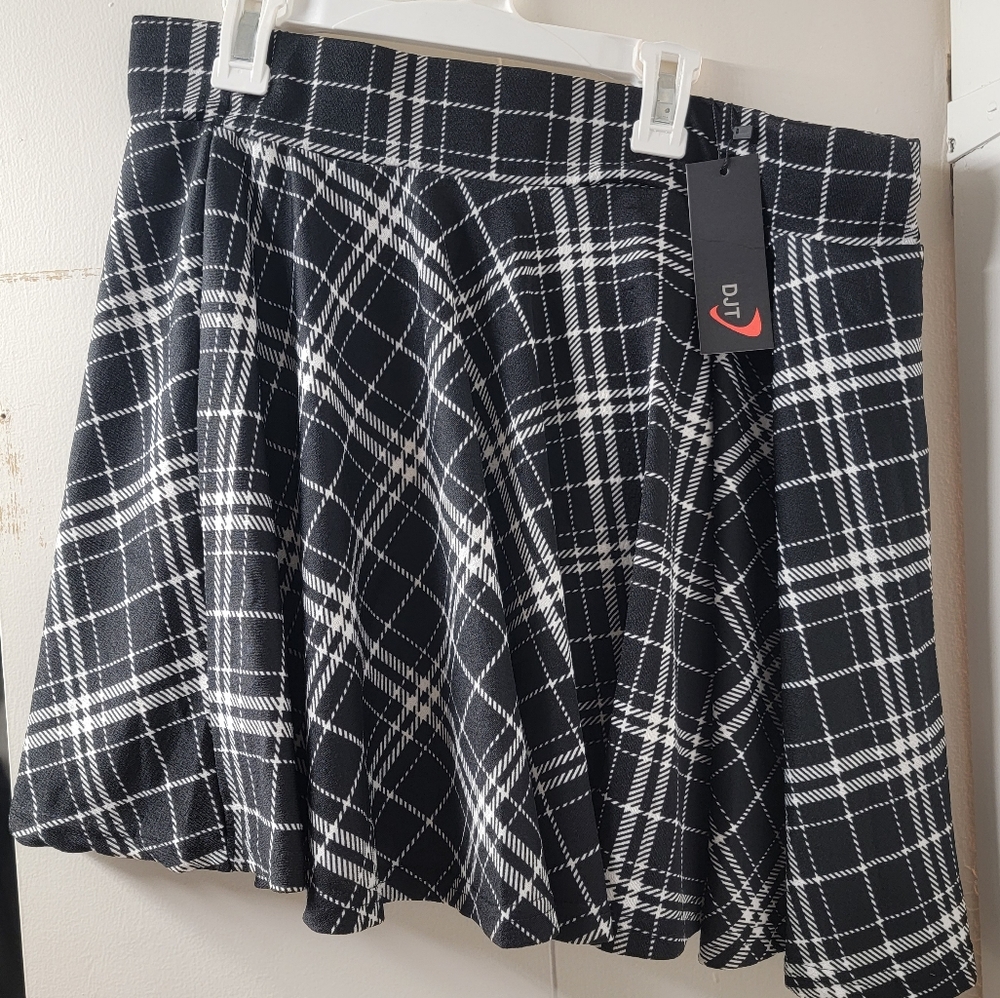 Mini skirt with attached shorts